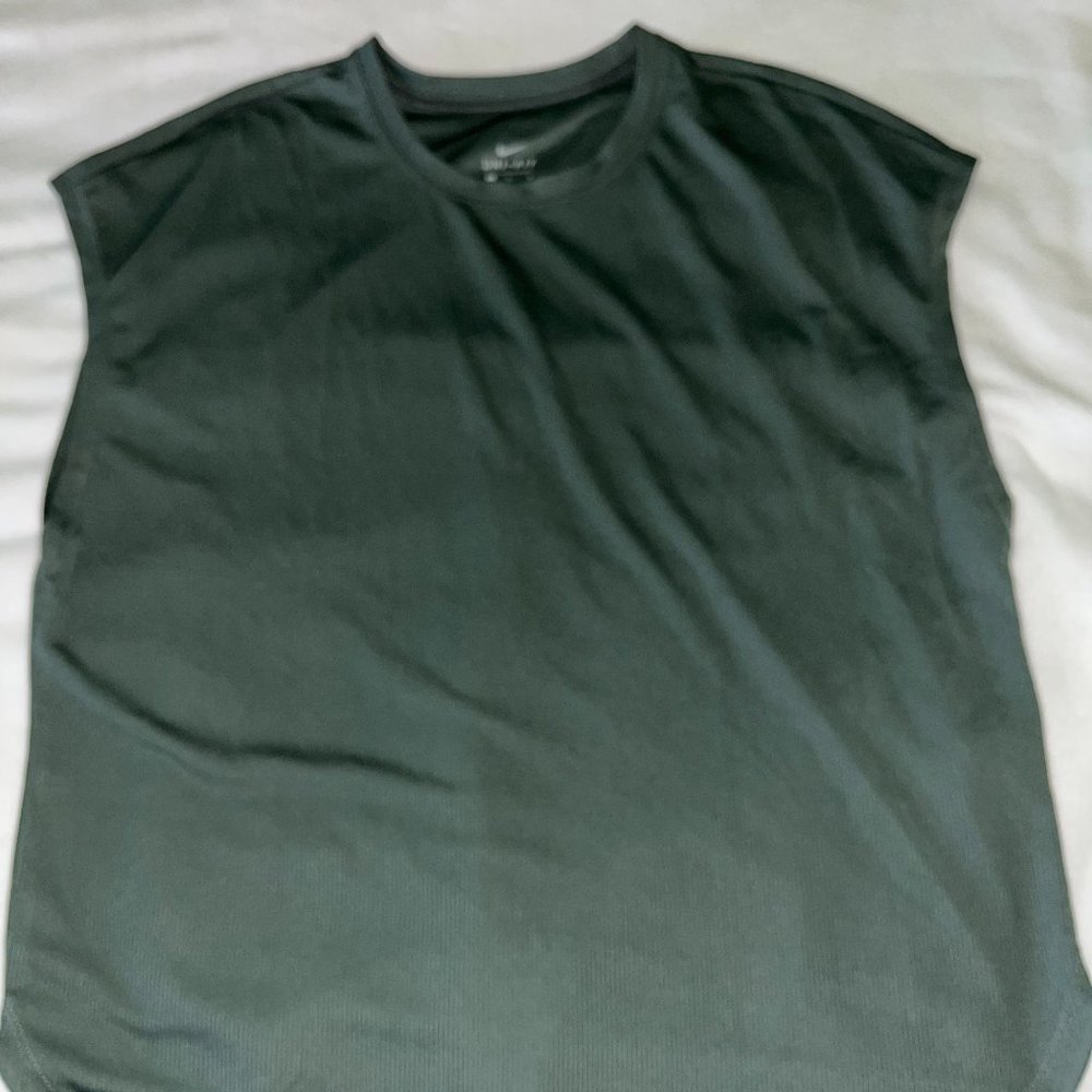 Dark Green Nike Training Tank Top